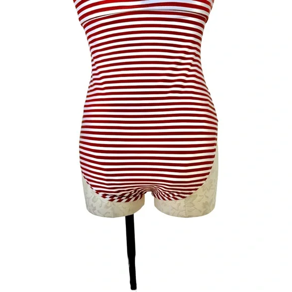 Kona Sol One Piece Striped Twist Swim Suit Size Medium - Picture 6 of 12